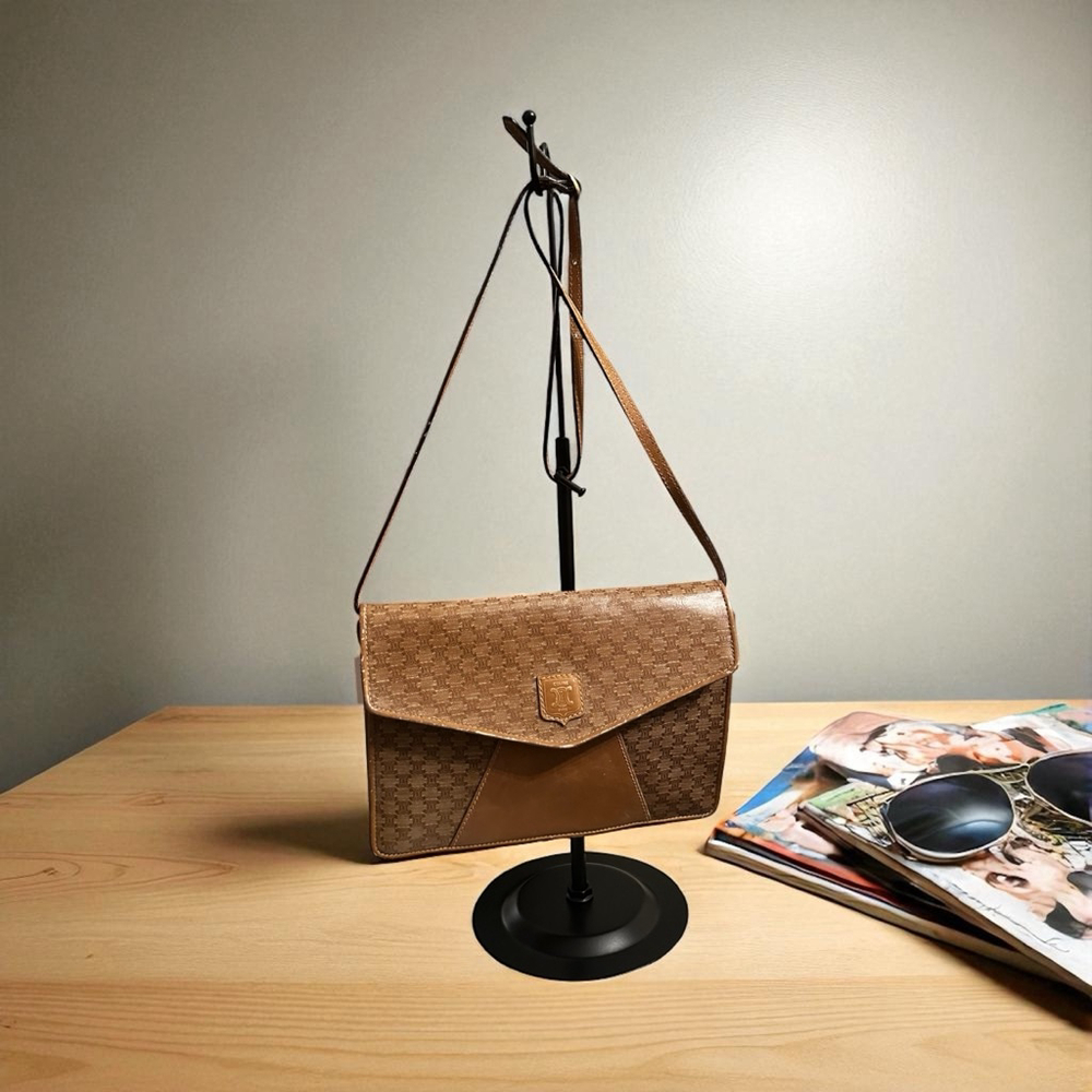 Celine Tan Macadam Monogram Shoulder Bag